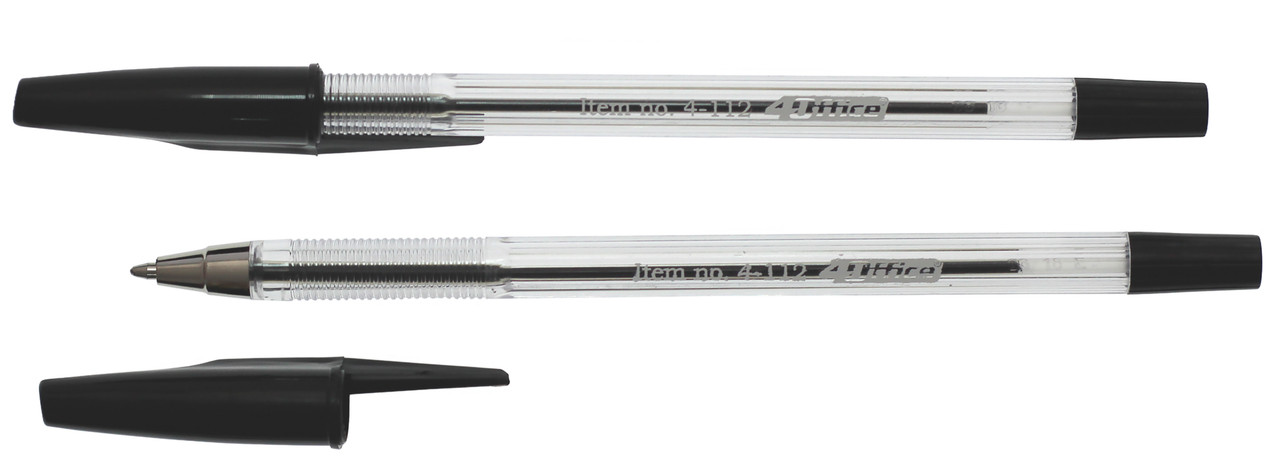 Ручка кулькова 4OFFICE (4-112), чорнила чорні